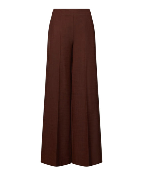 Pantalone Donna Wide Leg in Misto Lana Stretch