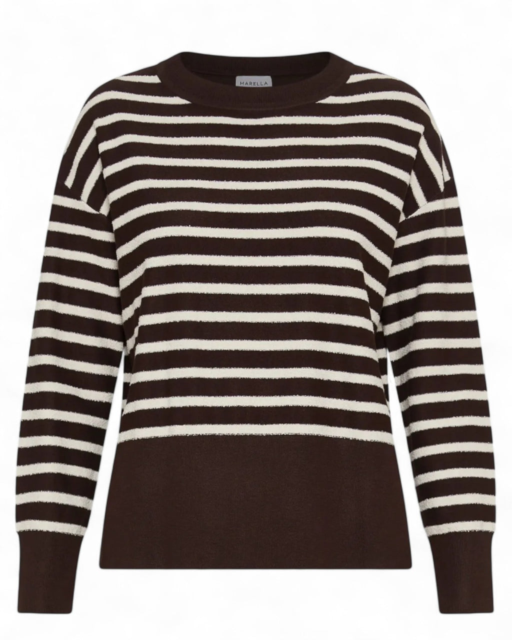 Maglia boxy bouclé con righe-Marella-Maglieria-Vittorio Citro Boutique