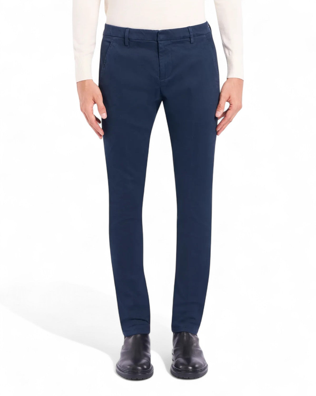 Pantaloni Gaubert slim in gabardina stretch mano calda-Dondup-Jeans-Vittorio Citro Boutique