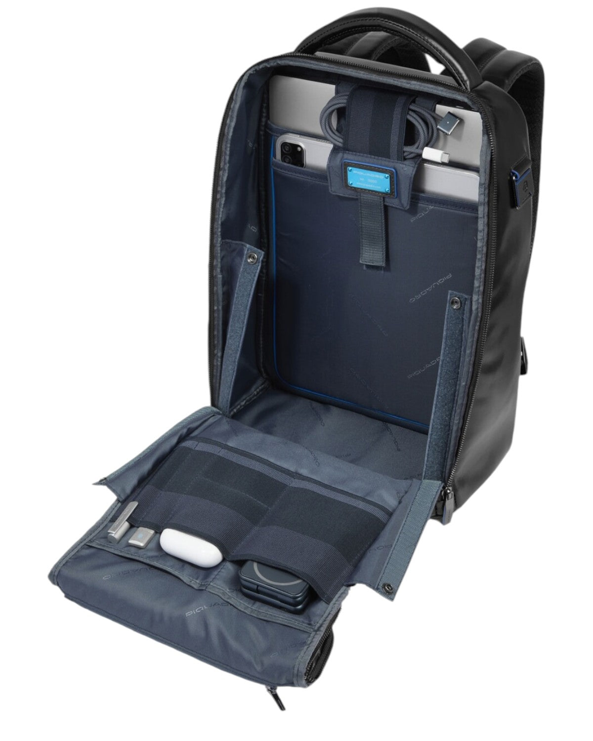 Zaino Blue Square in Pelle Porta PC 14"-Piquadro-Zaini-Vittorio Citro Boutique