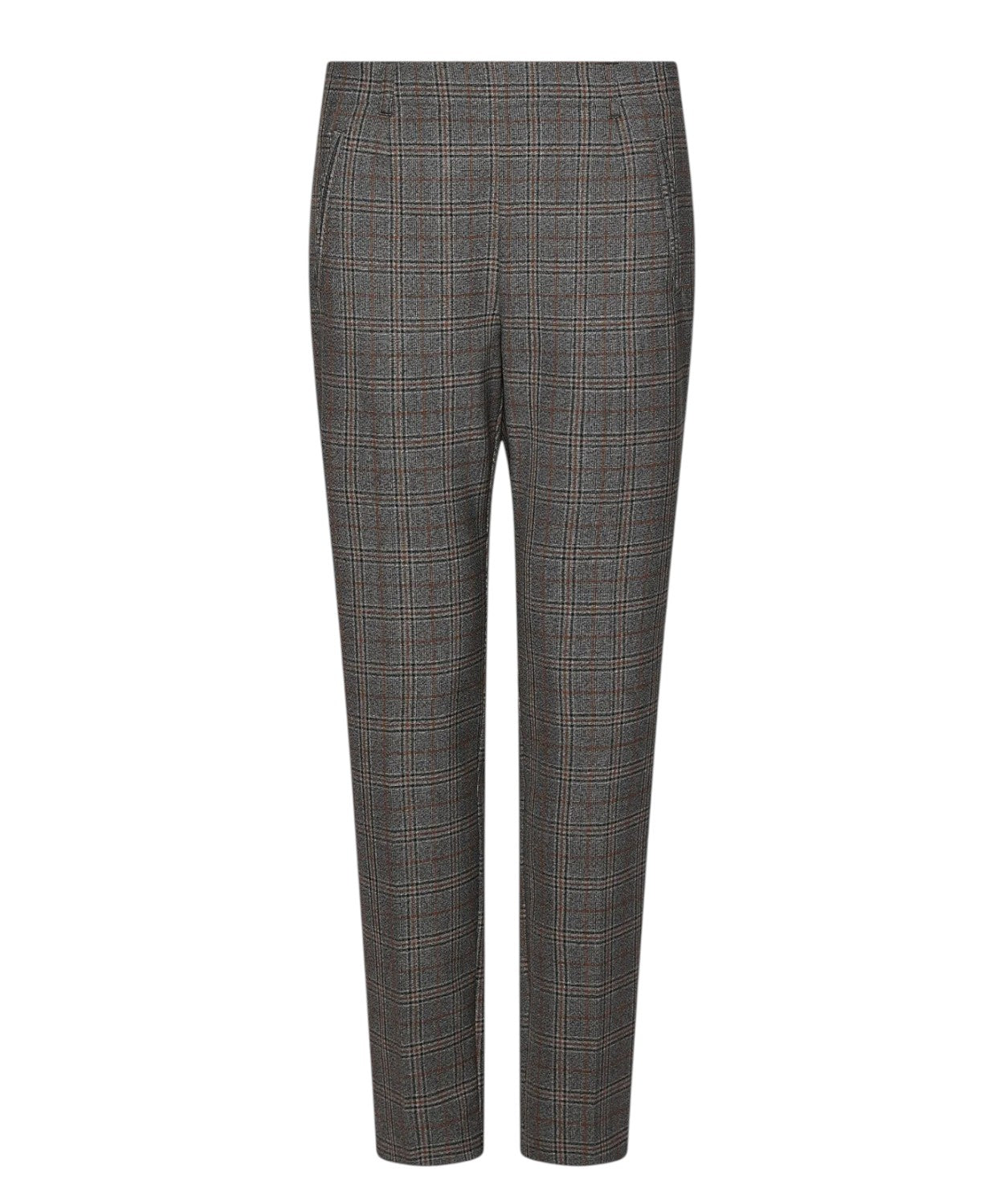Pantalone Slim Fit Donna in Twill Stretch a Vita Alta