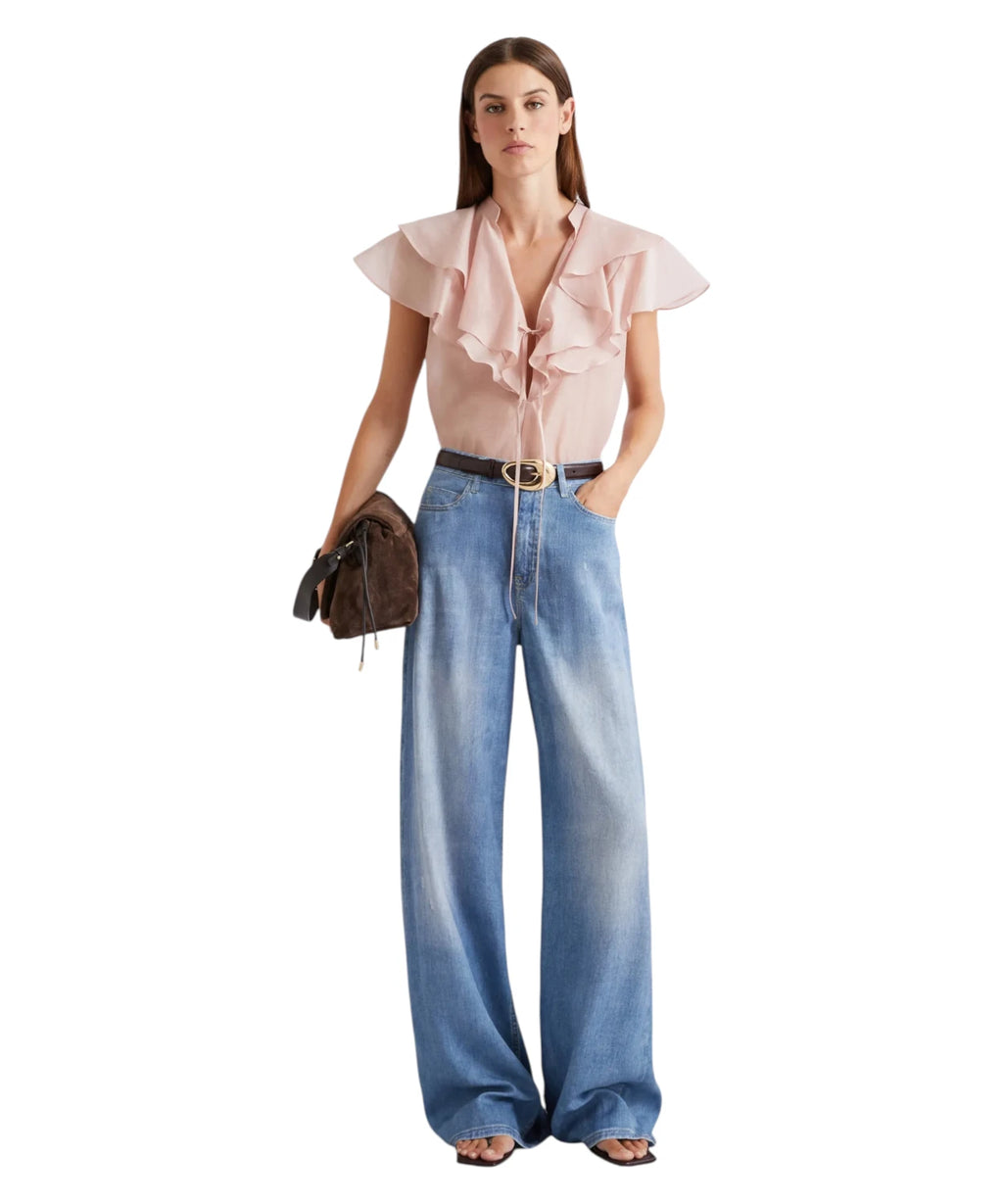 Top Marella FARAONE en coton et soie