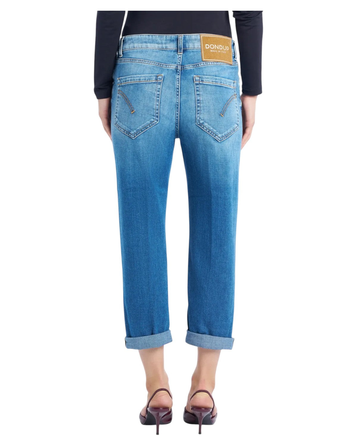 Jeans Koons Loose Donna in Denim Stretch Blu Chiaro-Dondup-Jeans-Vittorio Citro Boutique