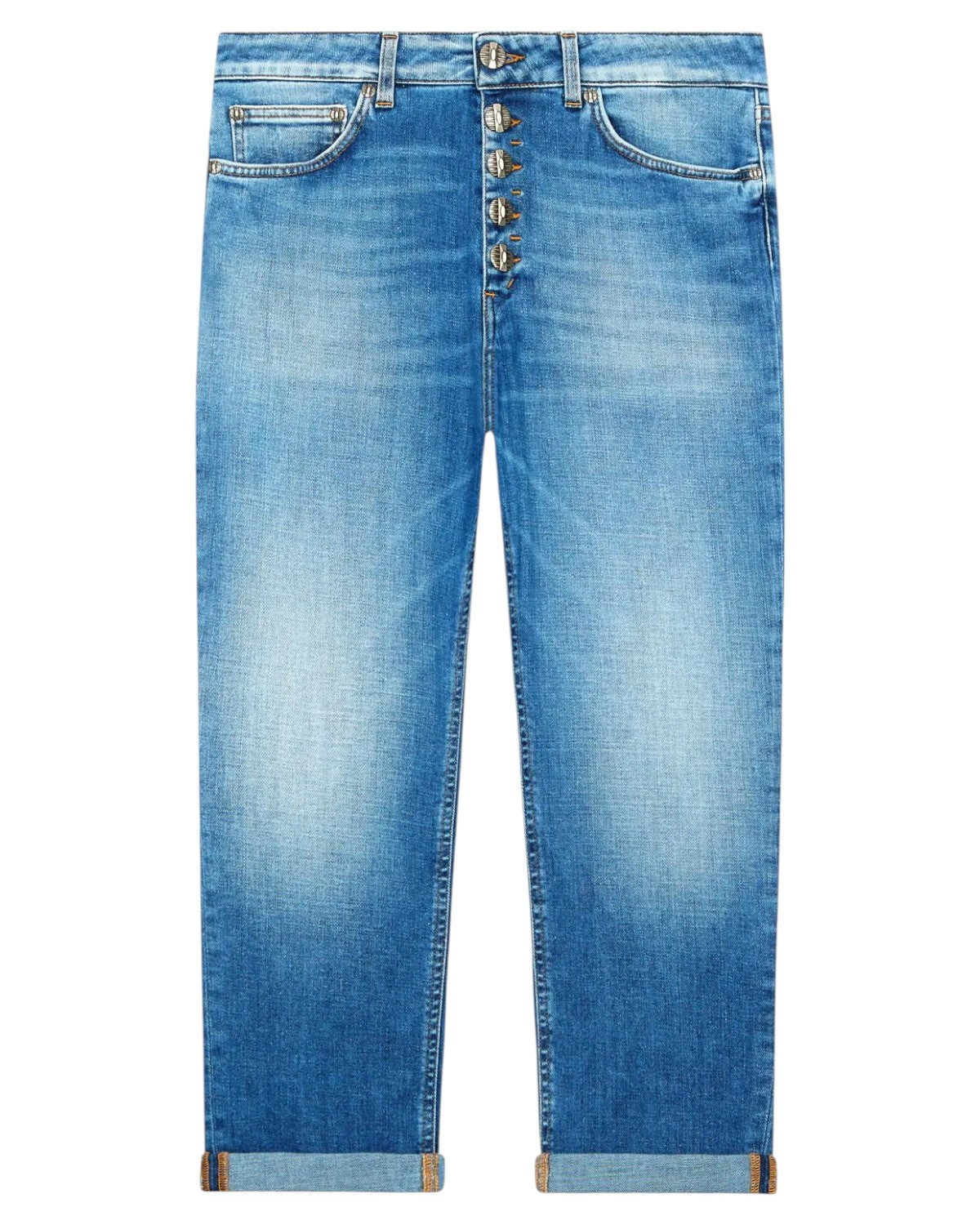 Jeans Koons Loose Donna in Denim Stretch Blu Chiaro-Dondup-Jeans-Vittorio Citro Boutique