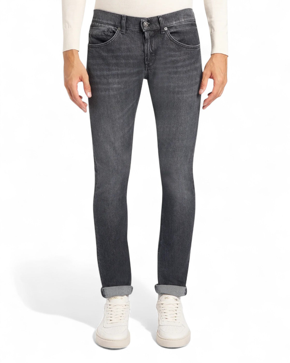 Jeans George skinny in denim stretch vintage-Dondup-Jeans-Vittorio Citro Boutique