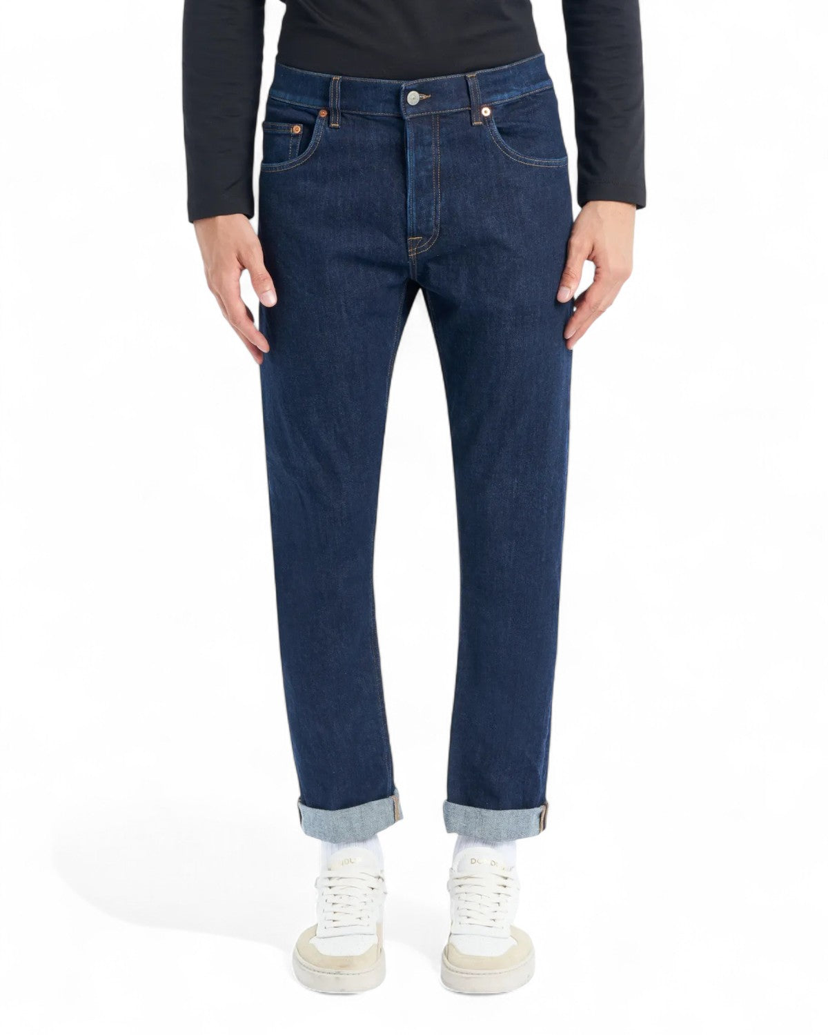 Jeans Icon regular in denim stretch-Dondup-Jeans-Vittorio Citro Boutique