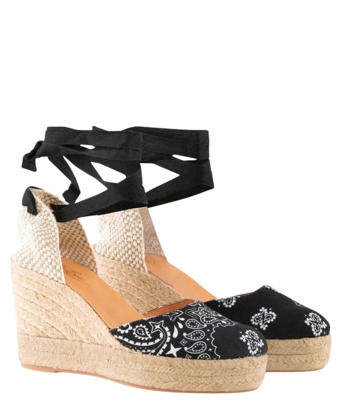 Espadrillas con zeppa alta e laccio alla caviglia-Mc2 Saint Barth-Sandali-Vittorio Citro Boutique
