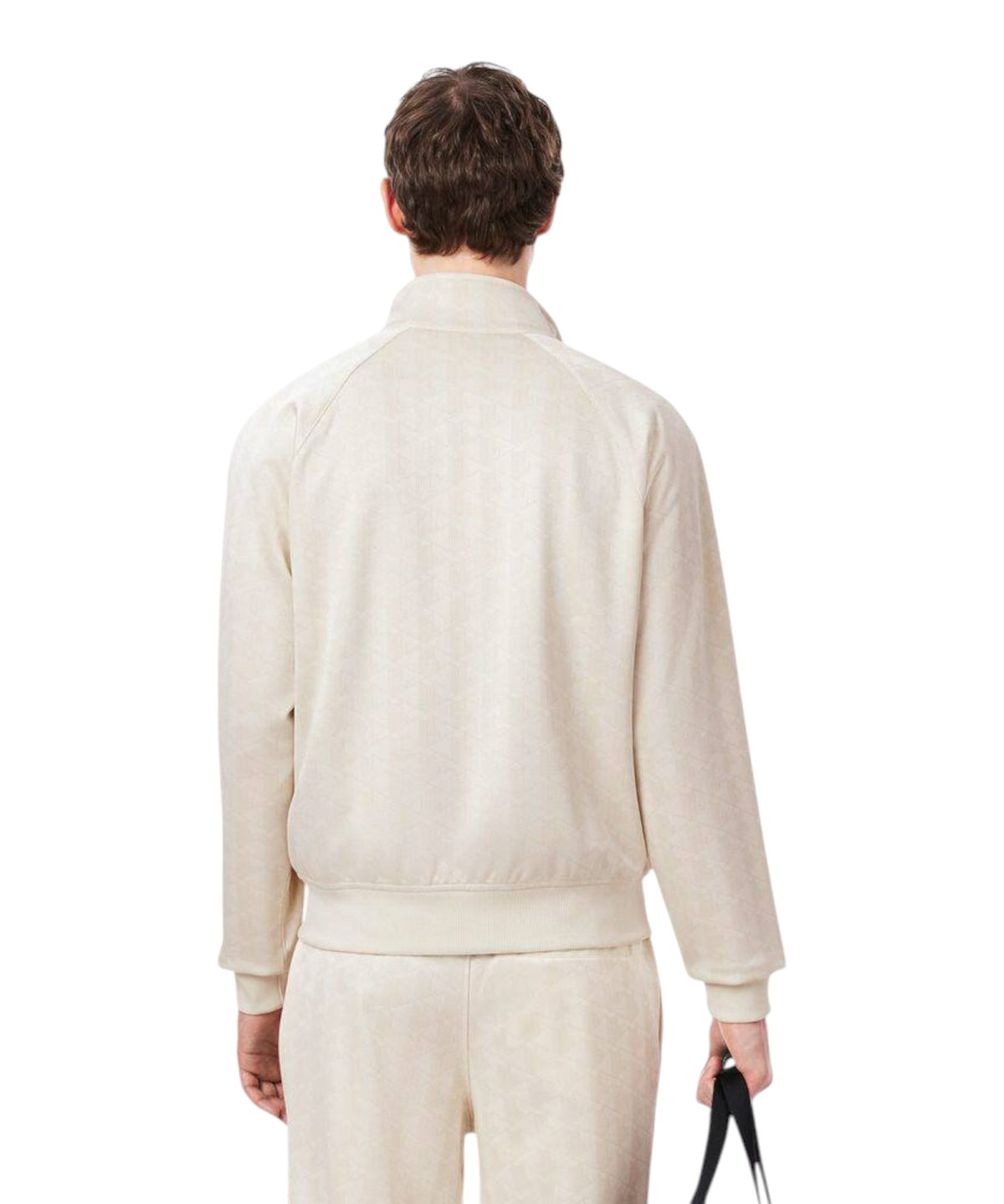 Veste Homme Lacoste zippée en jacquard monogrammé