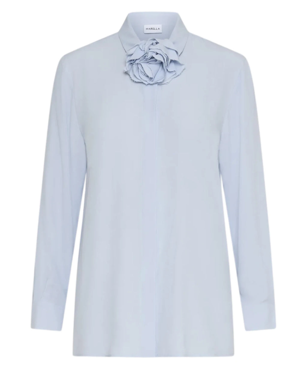 Chemise Marella CALCA en mélange de soie avec fleur