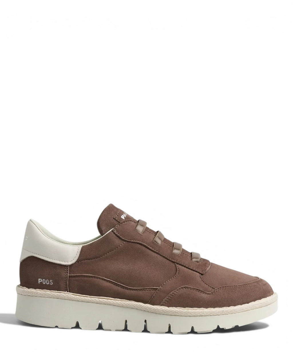 Slip-On Homme P005 en Cuir Velours Sneakers pour Confort et Style