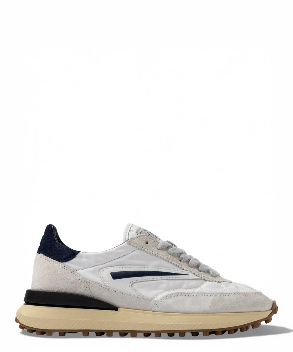 Baskets D.A.T.E. Athleta Nylon Blanc Bleu