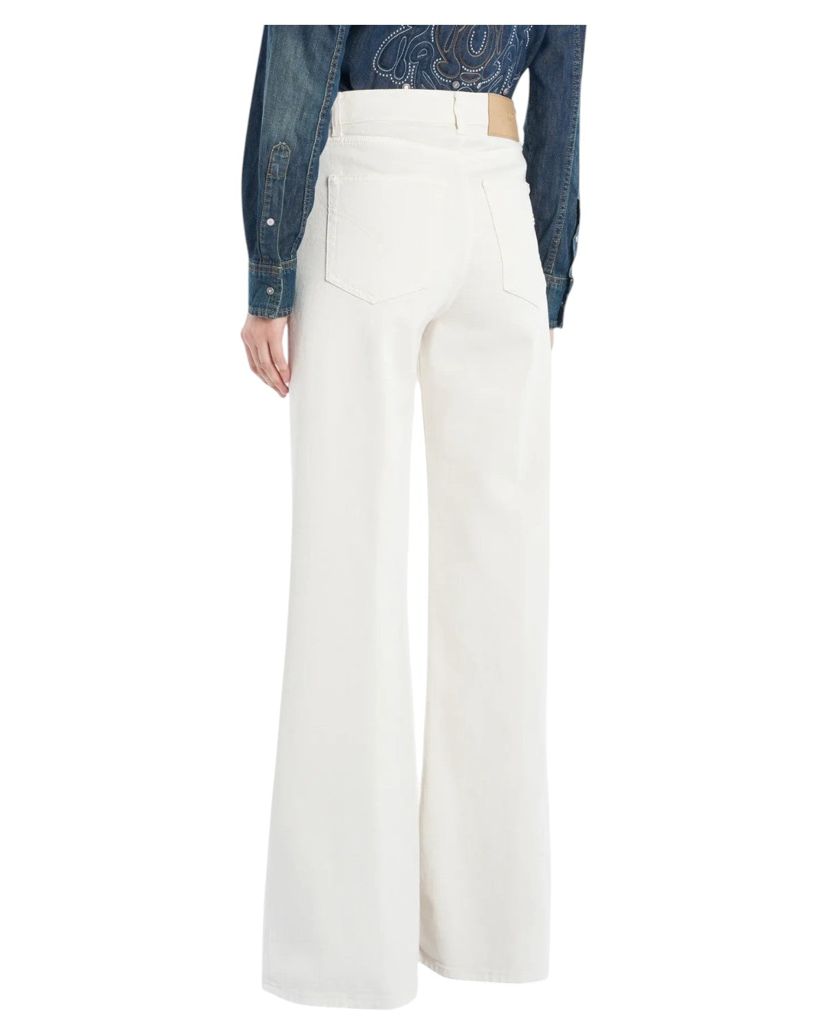Jeans Amber Wide Leg in Bull Stretch Avorio-Dondup-Jeans-Vittorio Citro Boutique