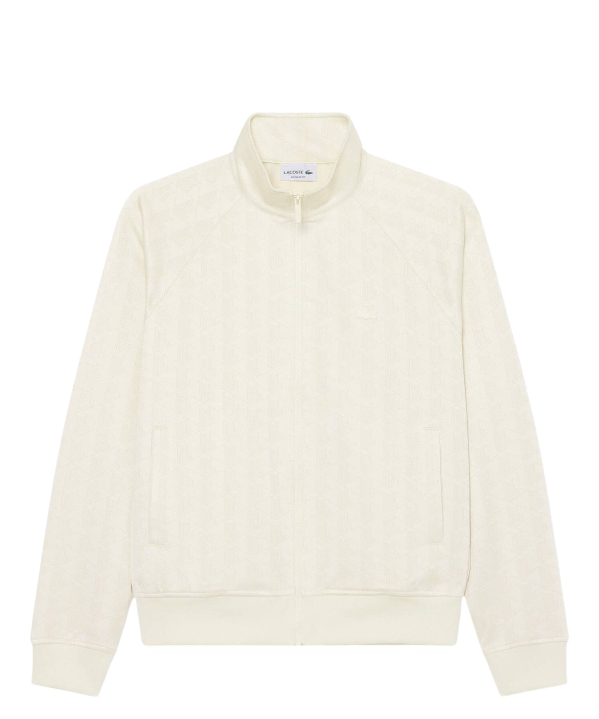 Veste Homme Lacoste zippée en jacquard monogrammé