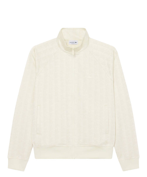 Veste Homme Lacoste zippée en jacquard monogrammé