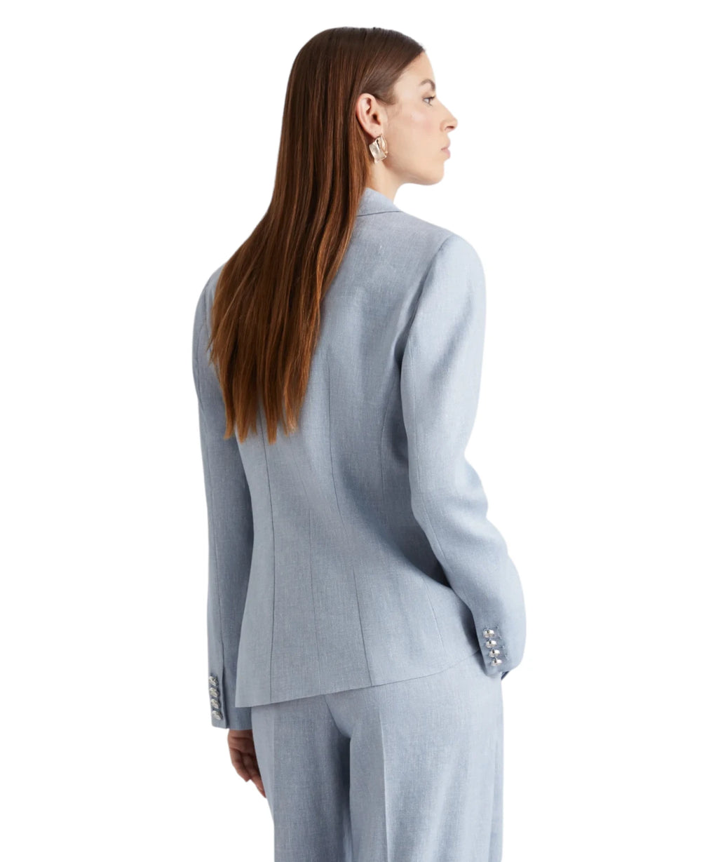 Blazer Marella BUSSOLA à double boutonnage en mélange de lin