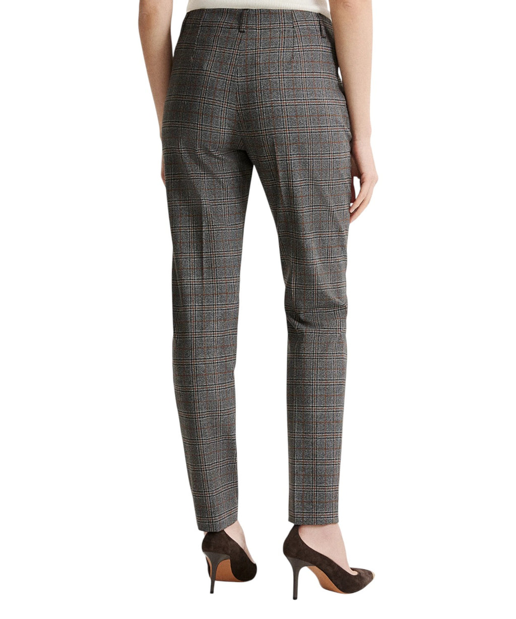 Pantalone Slim Fit Donna in Twill Stretch a Vita Alta