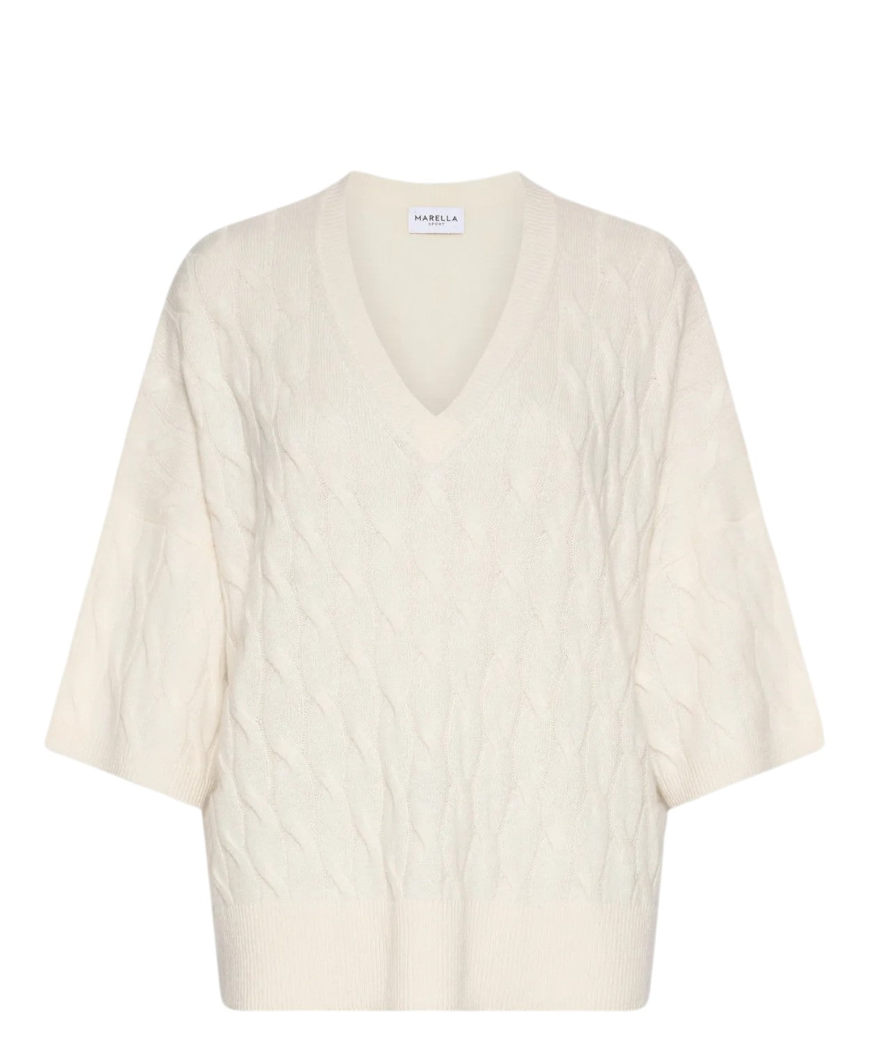 Maglia Oversize in Cashmere con Trecce