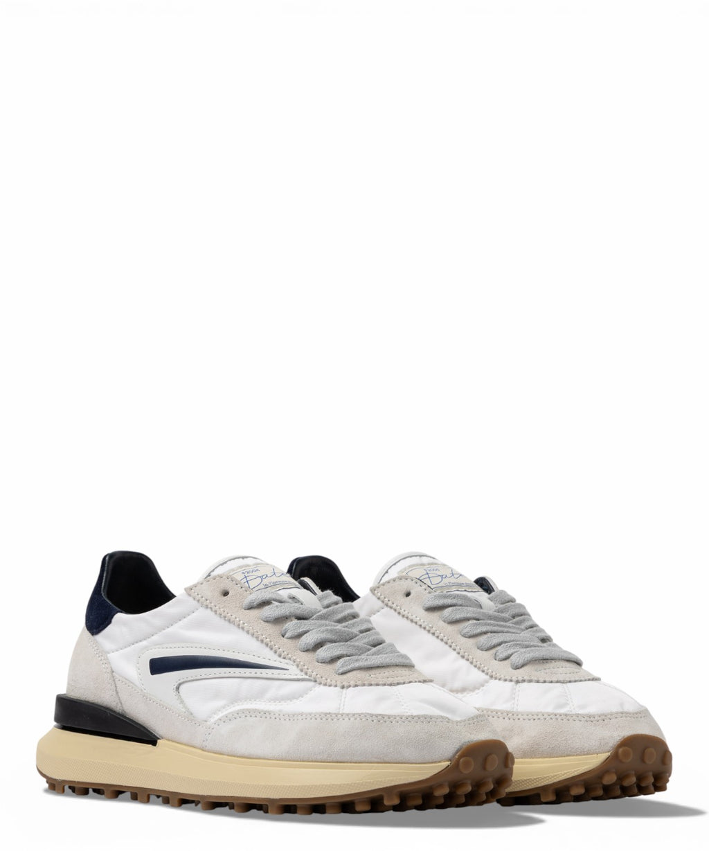 Baskets D.A.T.E. Athleta Nylon Blanc Bleu