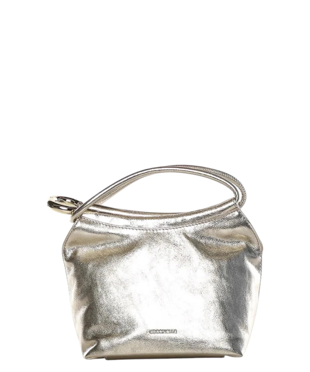 Coccinelle Finn Pouch Small en cuir avec fermeture métallique