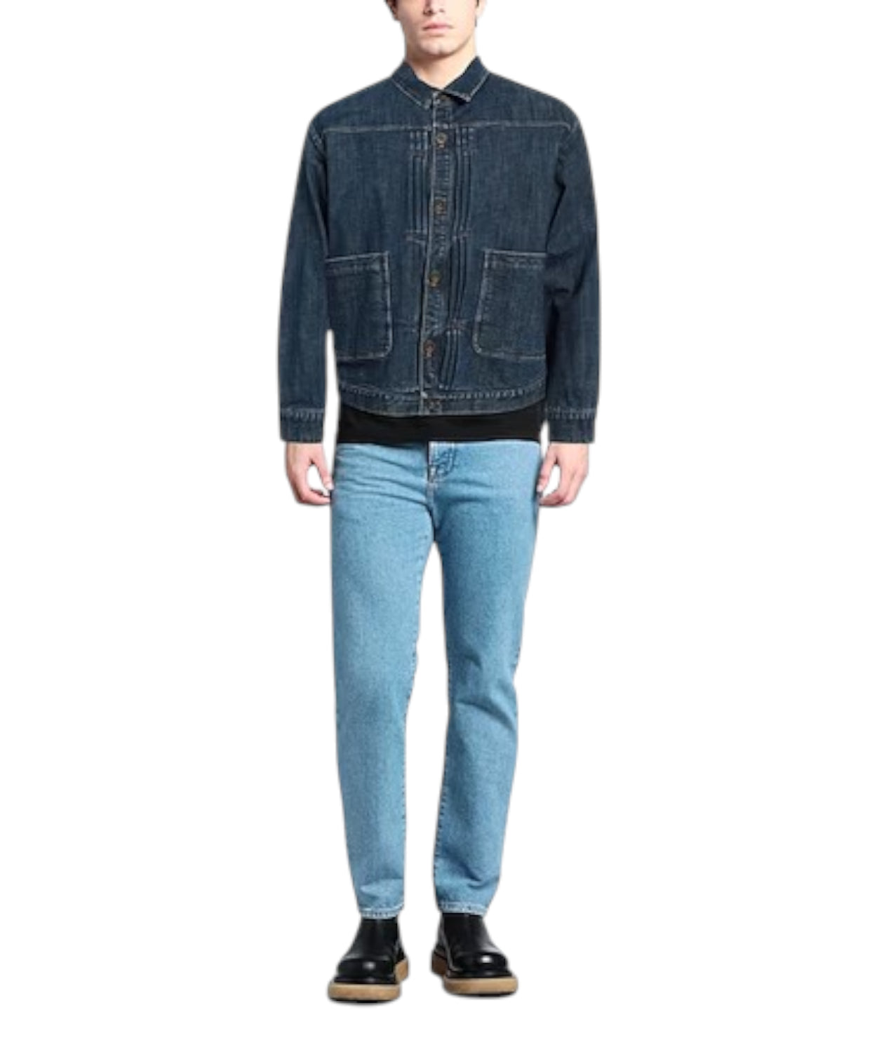 Giubbino jeans Lardini con tasche applicate