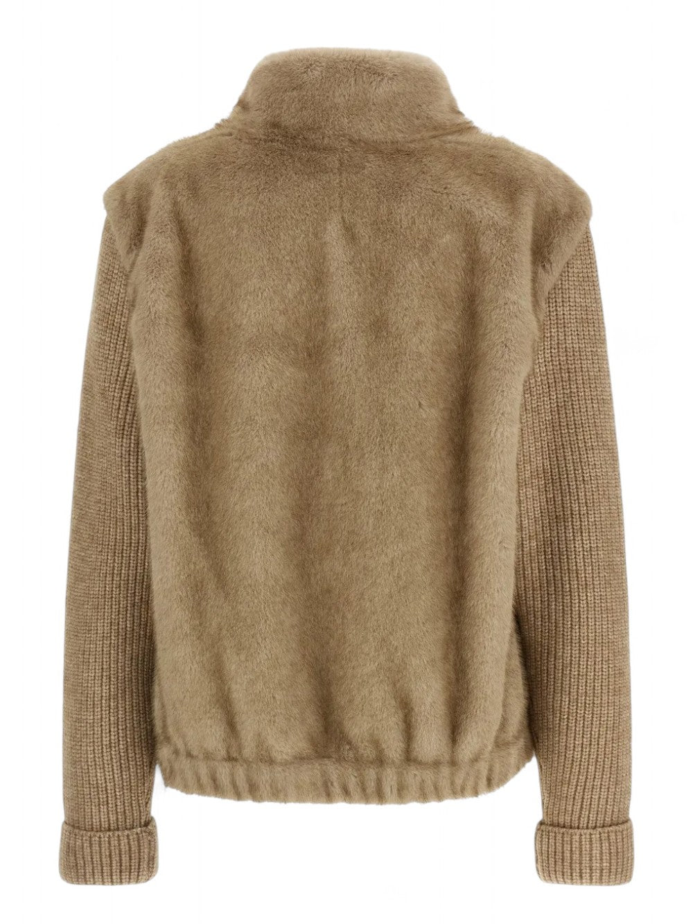 Bomber in maglia e pelliccia sintetica-Mc2 Saint Barth-Pellicce e shearling-Vittorio Citro Boutique