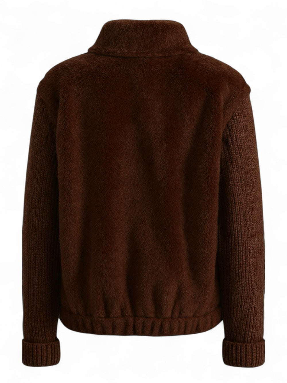 Bomber in maglia e pelliccia sintetica-Mc2 Saint Barth-Pellicce e shearling-Vittorio Citro Boutique