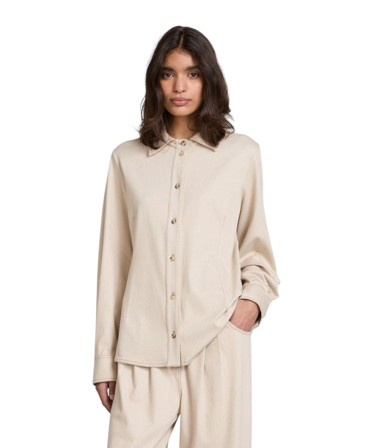 Chemise femme MMLRAFIA en denim avec viscose