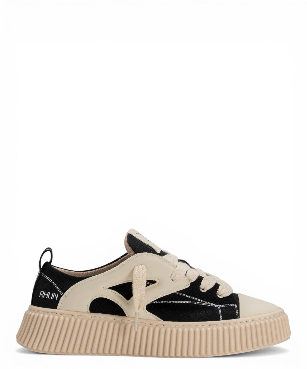 Baskets Rhun Skate en Toile Homme avec Inserts en Cuir