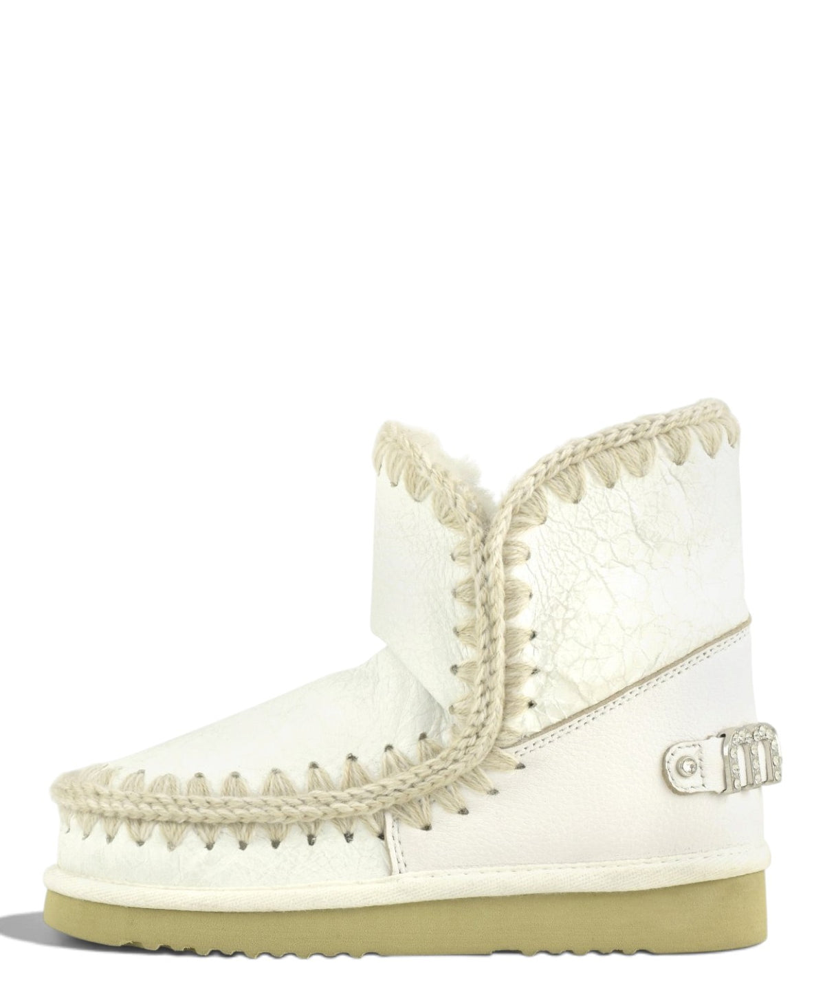 Bottes femme Mou Eskimo 18 Rhinestones Logo en peau lainée