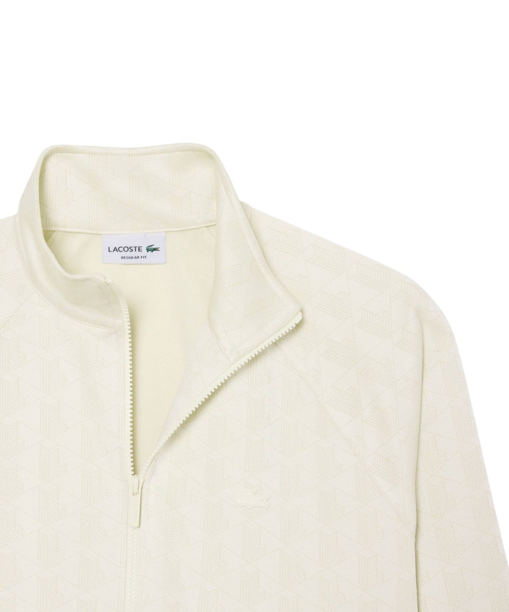 Veste Homme Lacoste zippée en jacquard monogrammé