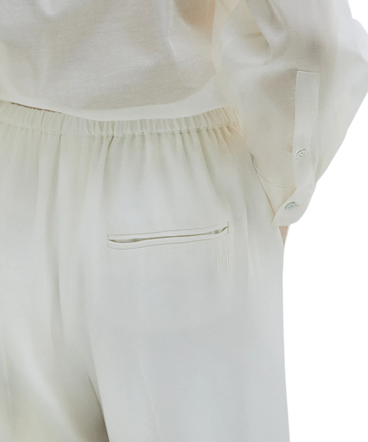 Pantalone Marella MALLORO in Lino Viscosa con Coulisse