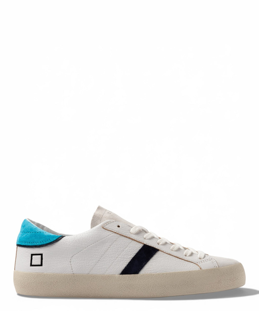 Baskets D.A.T.E. Hill Low Fluo Blanc-Bleu