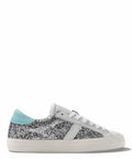 D.A.T.E. Sneakers Hill Low Glitter Silver