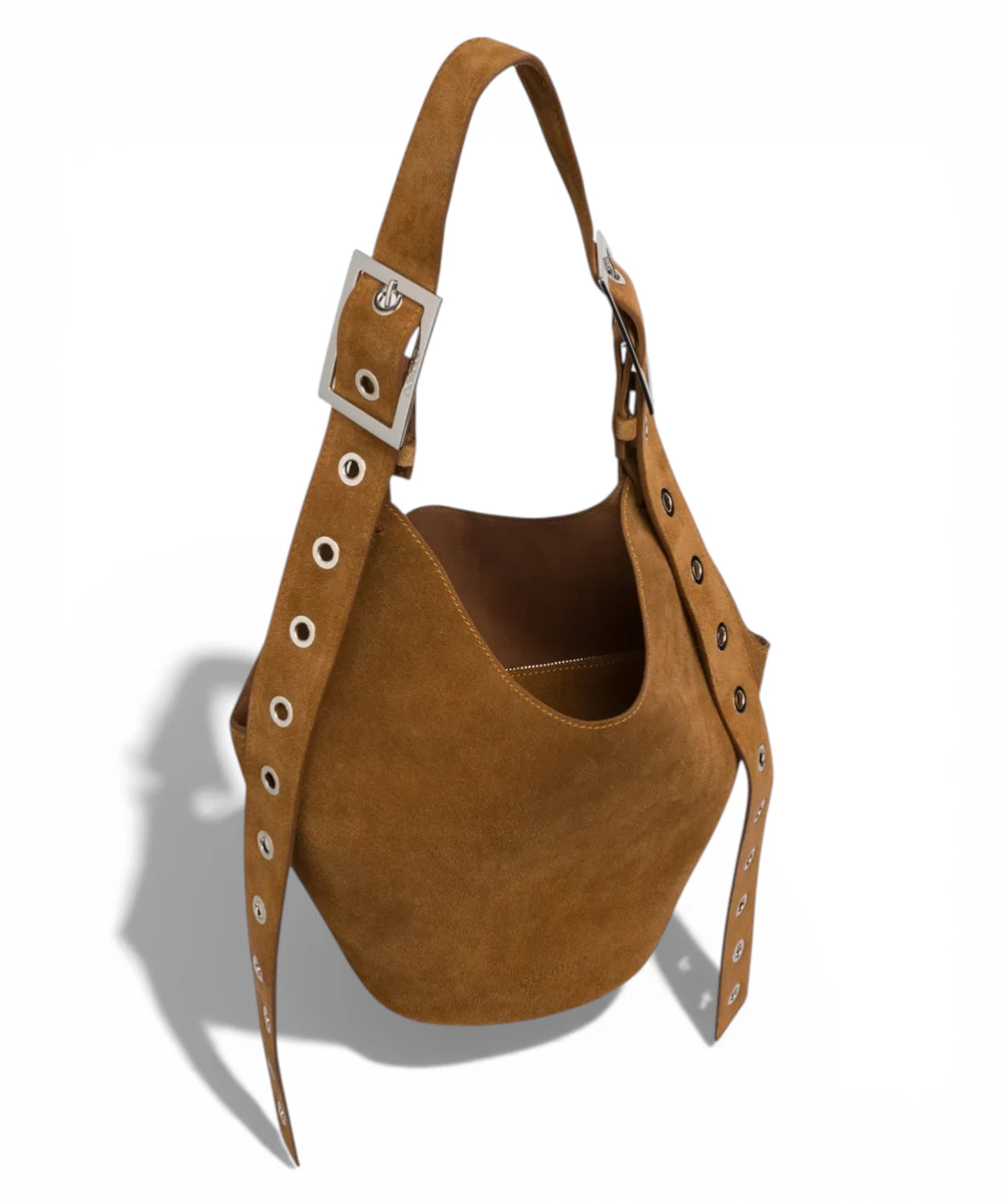 Borsa Hobo in Pelle di Vitello Nocciola