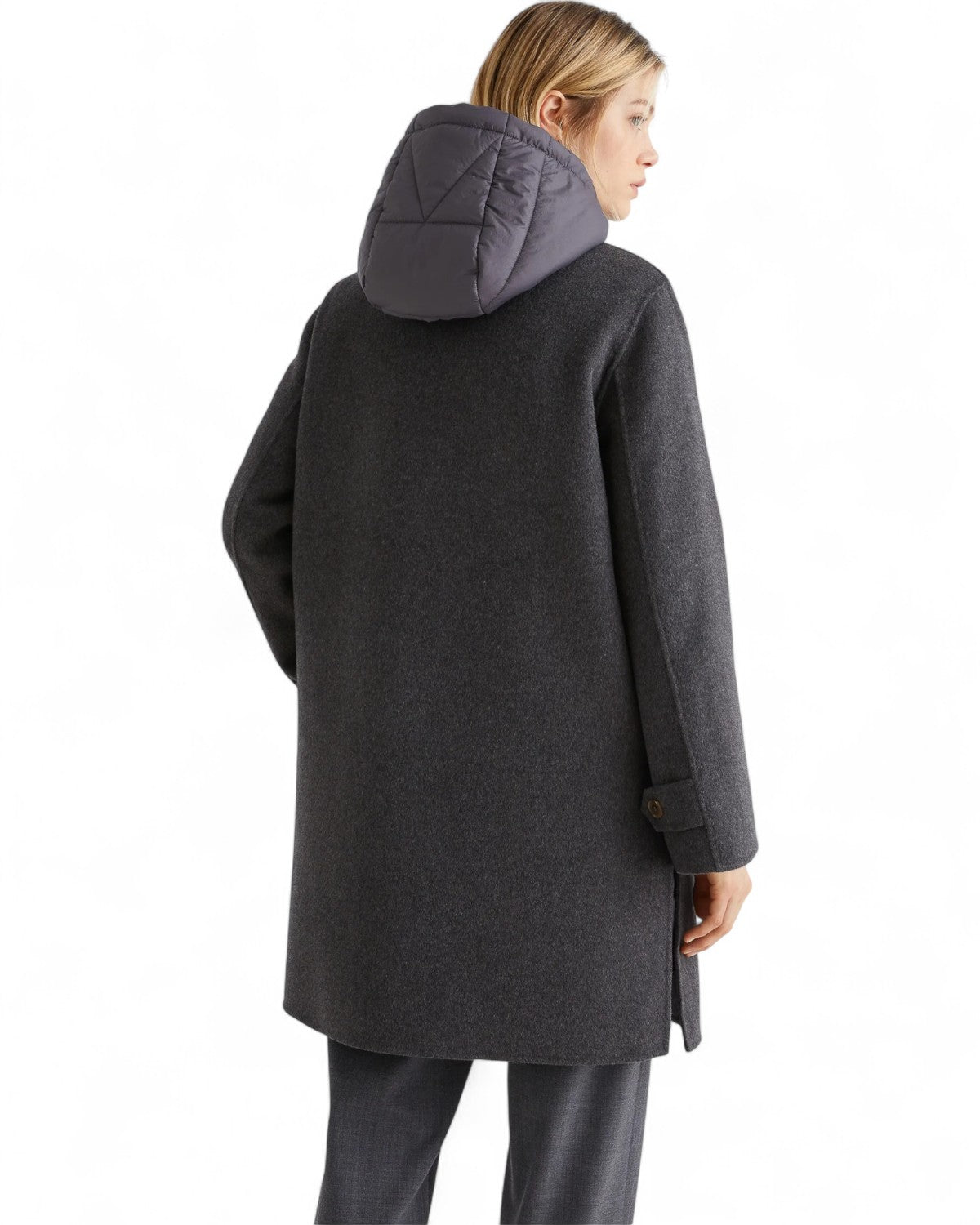 Cappotto con imbottitura staccabile in lana e viscosa-Marella-Cappotti-Vittorio Citro Boutique