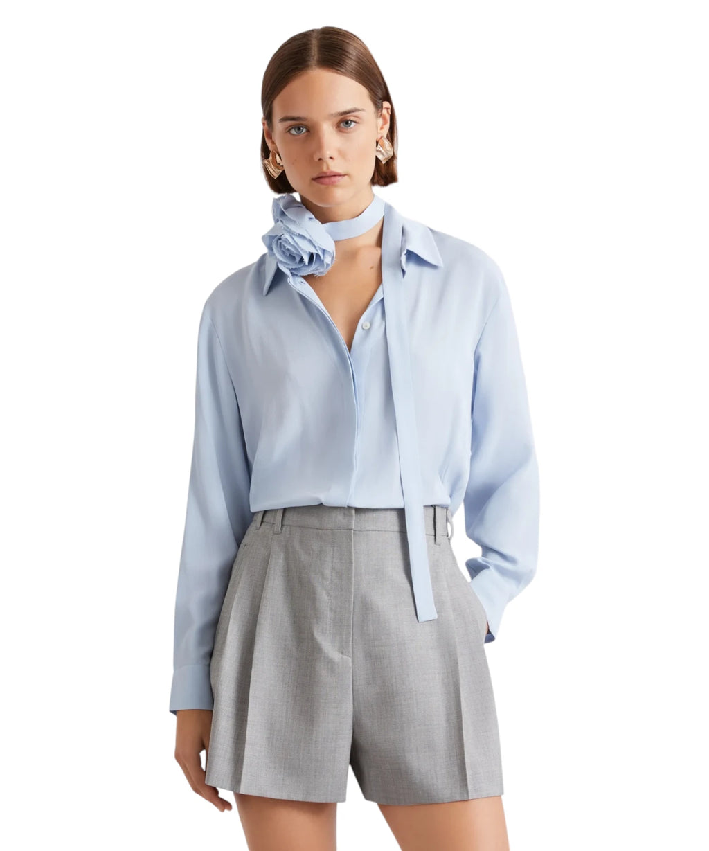Chemise Marella CALCA en mélange de soie avec fleur