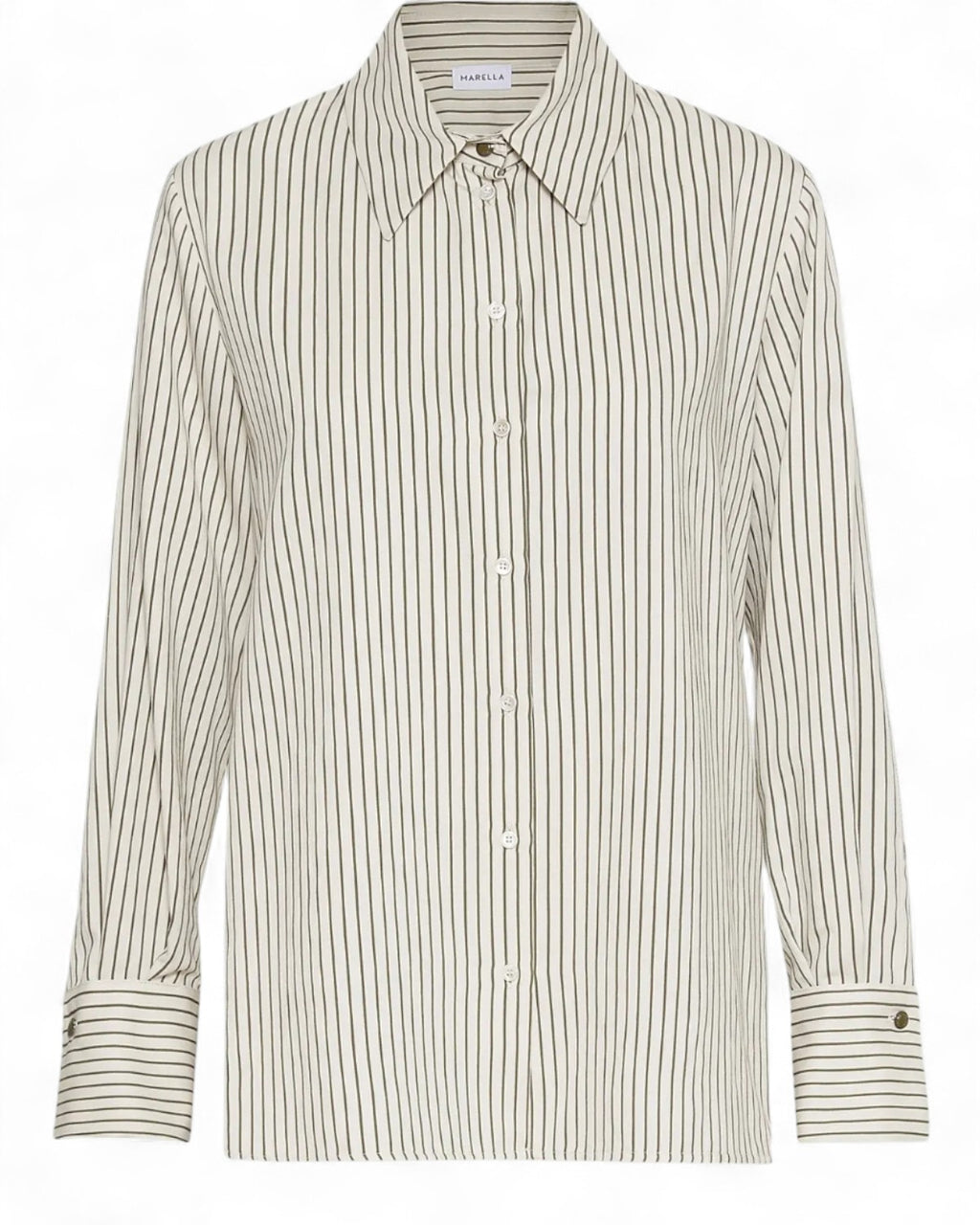 Camicia in twill lavato in misto viscosa-Marella-Camicie-Vittorio Citro Boutique