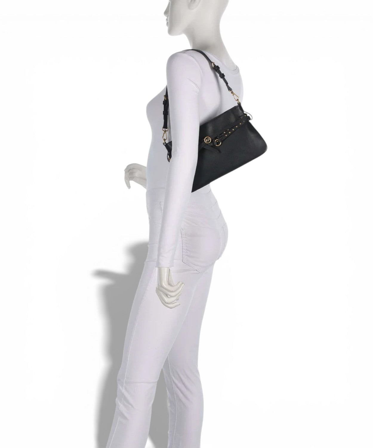 Borsa a Spalla Pinko Belt Mini in Pelle