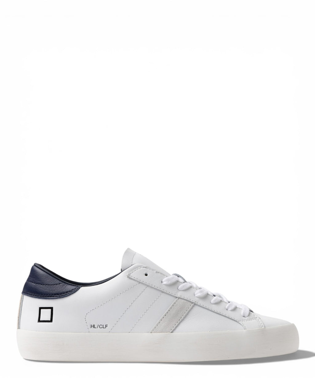 Baskets D.A.T.E. Hill Low Veau Blanc-Bleu