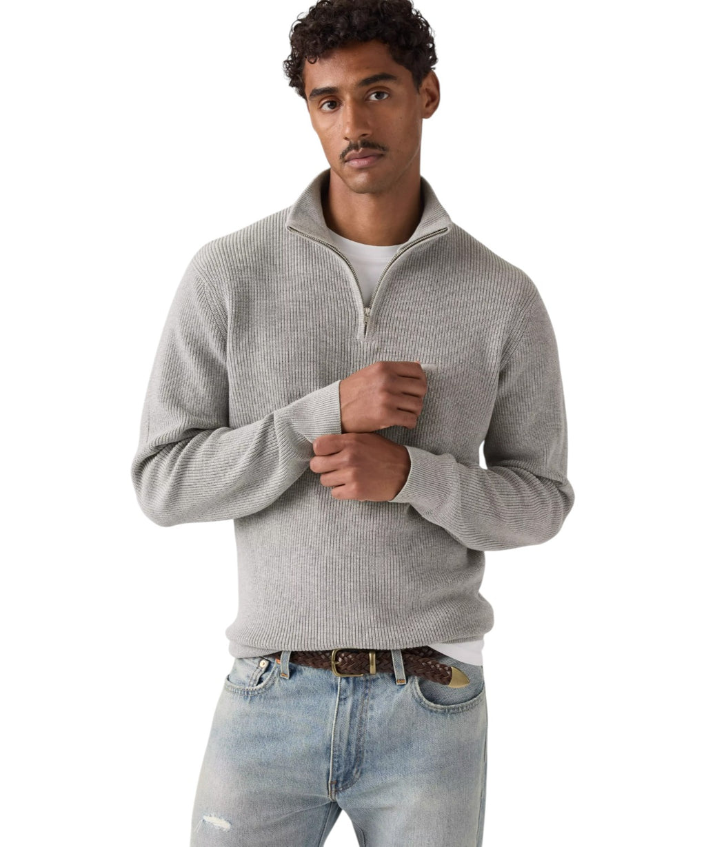 Sweat-shirt Housemark à demi-zip en coton