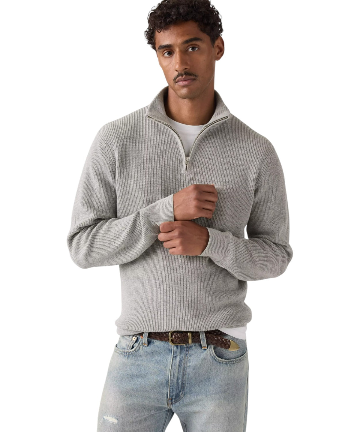Sweat-shirt Housemark à demi-zip en coton