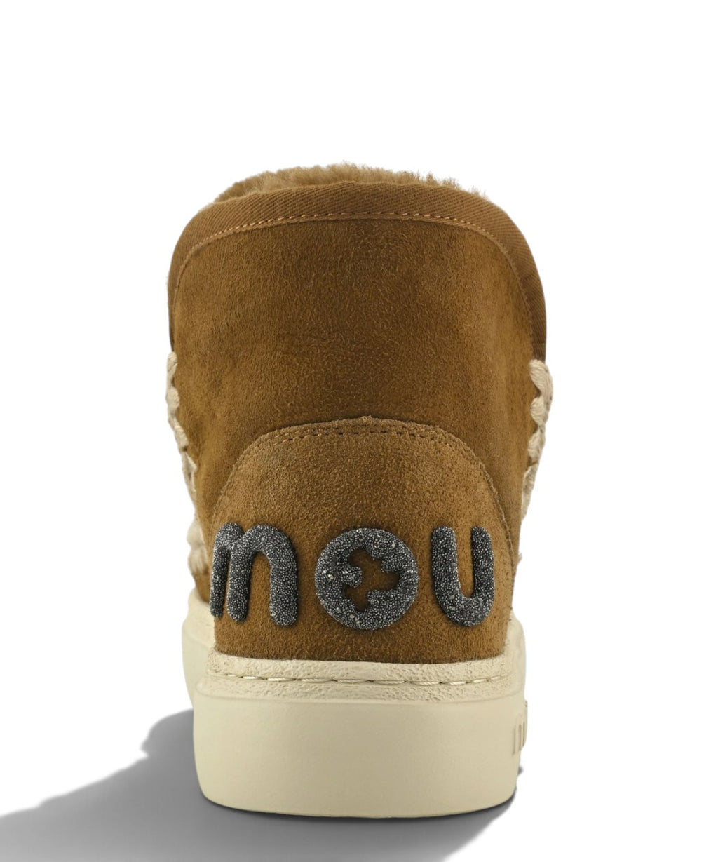 Mou Eskimo Sneaker Bold Glitter Logo en peau lainée
