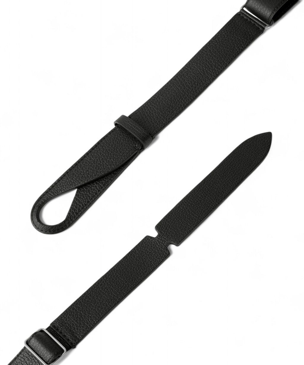Cintura Nobuckle Micron in Pelle Martellata Senza Fibbia-Orciani-Cinture-Vittorio Citro Boutique