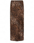 Gonna lunga animalier in twill di viscosa con coulisse-Marella-Gonne-Vittorio Citro Boutique