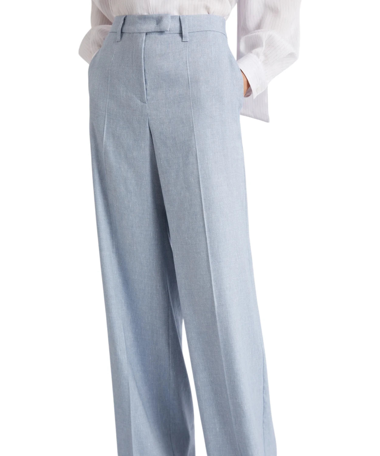 Pantalone Palazzo Marella ODINO in Lino e Viscosa