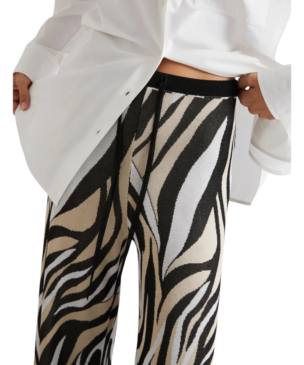 Pantalon Marella NEMBI en jacquard de viscose