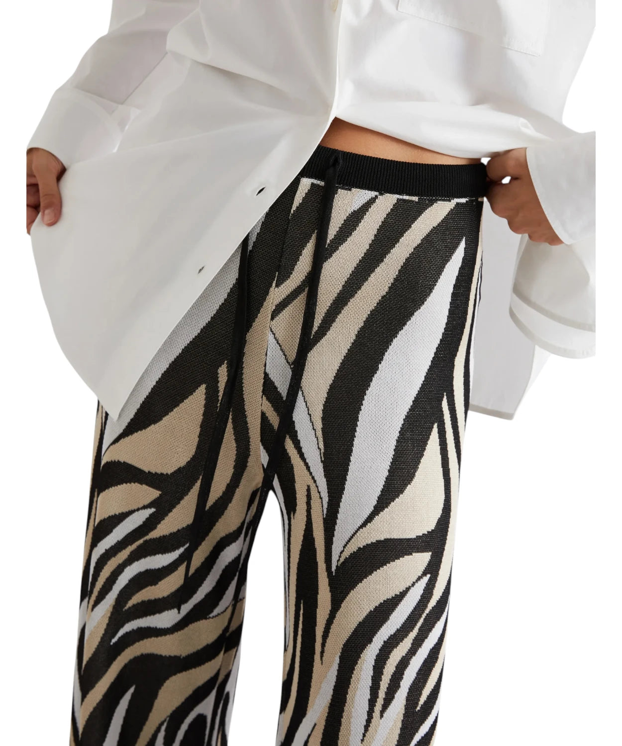 Pantaloni Marella NEMBI in Viscosa Jacquard