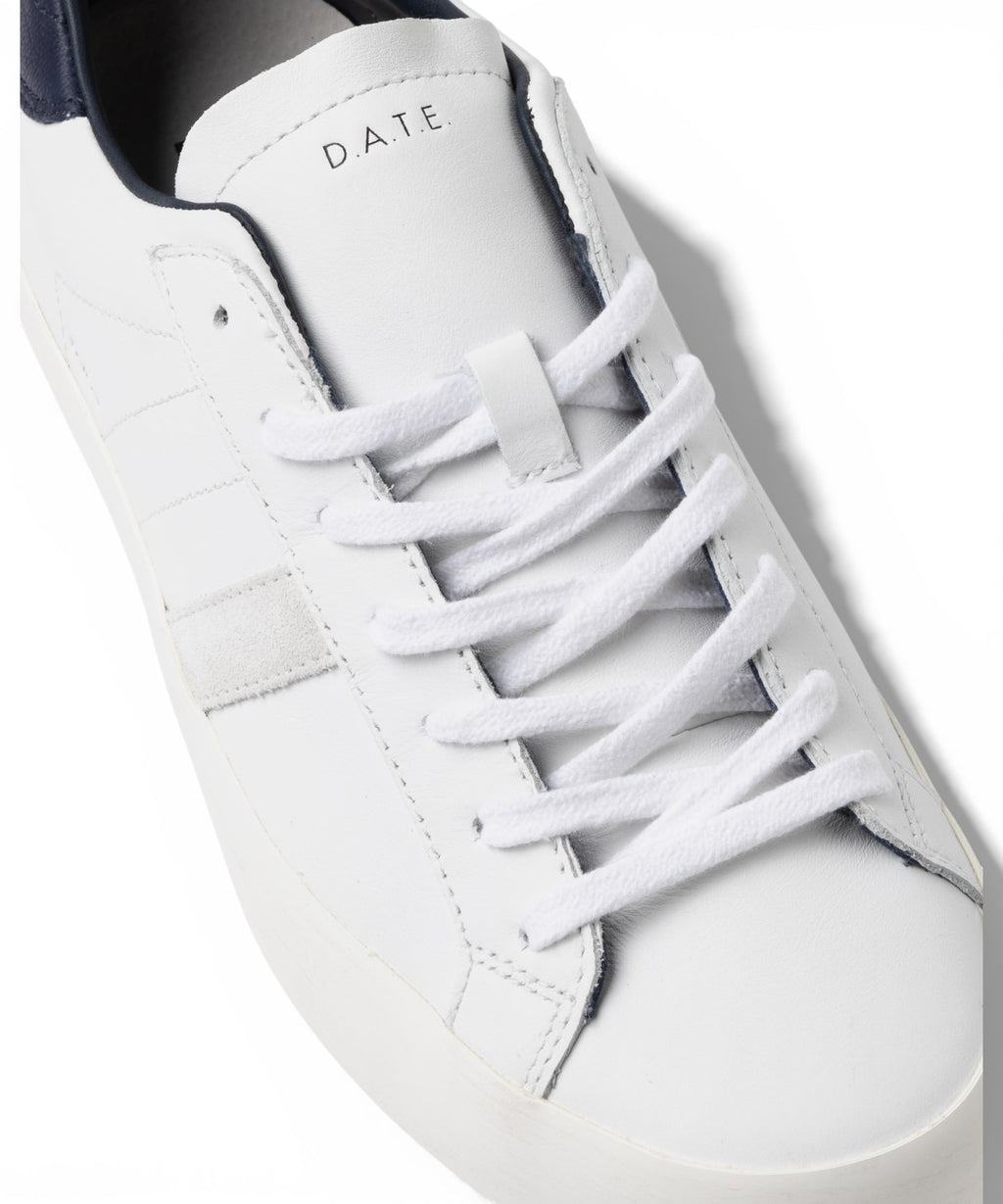 Baskets D.A.T.E. Hill Low Veau Blanc-Bleu