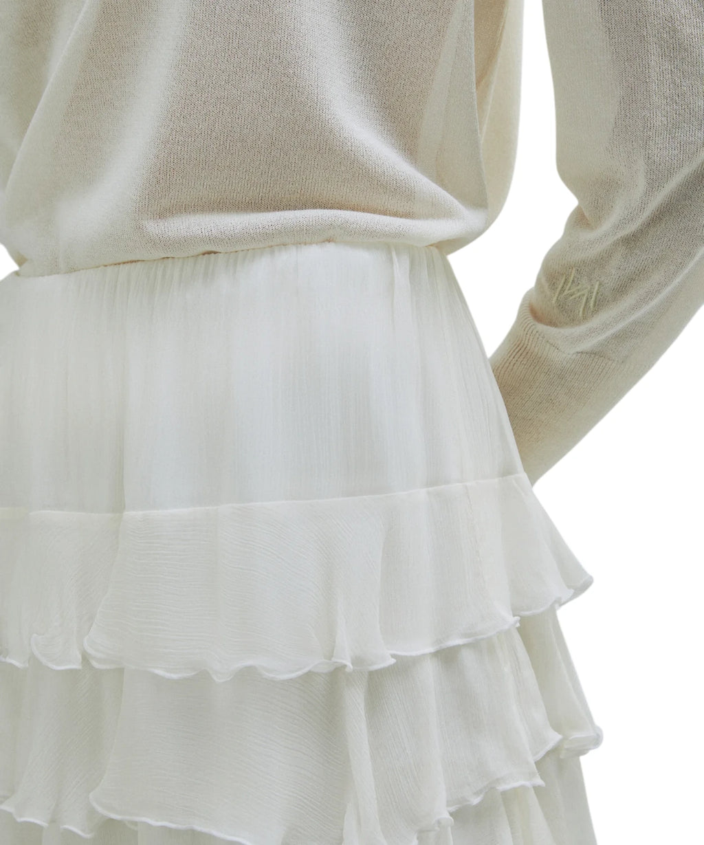 Jupe longue Marella TRITONE en crêpon de viscose