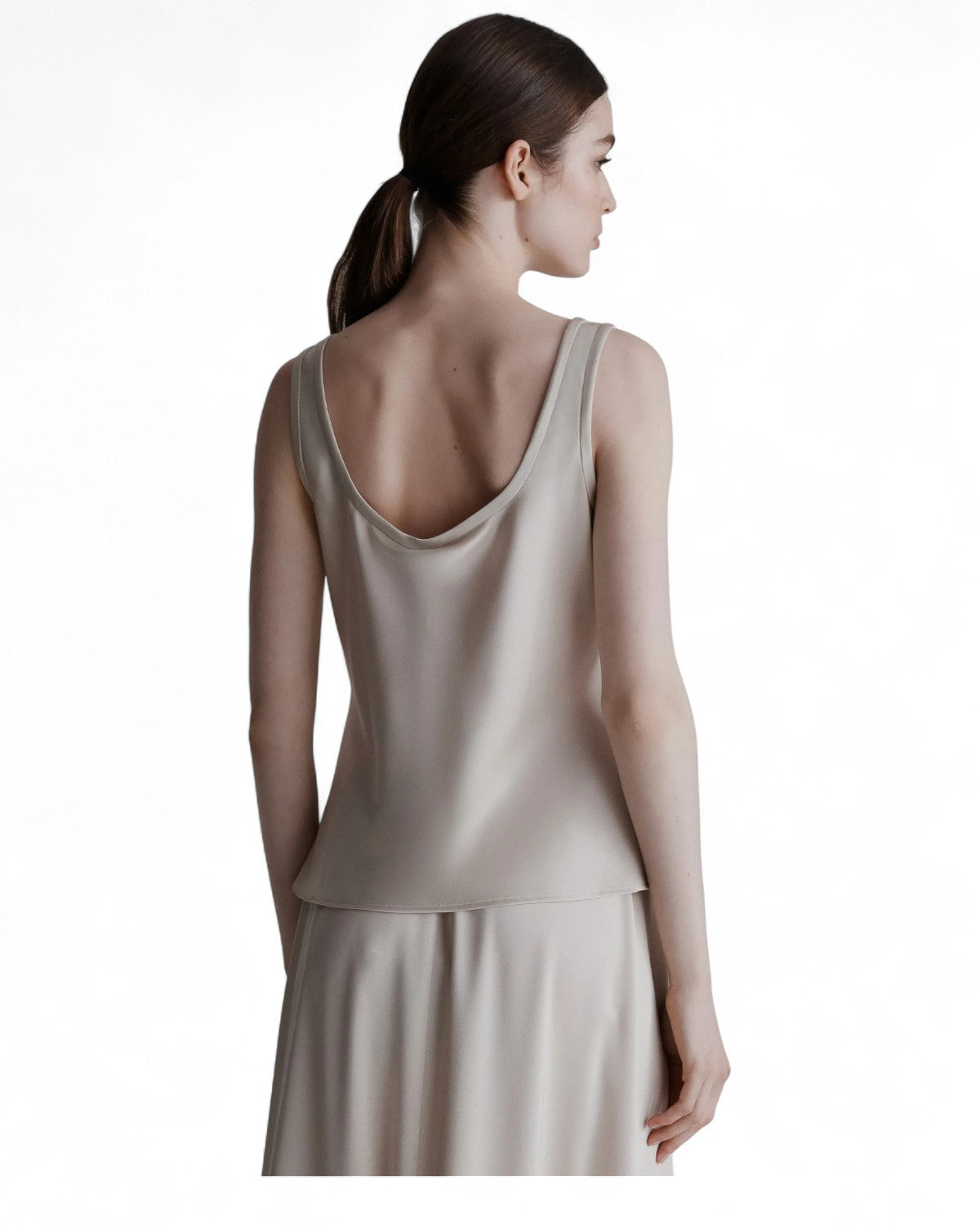 Top smanicato in raso con scollo squadrato-Marella-Top-Vittorio Citro Boutique